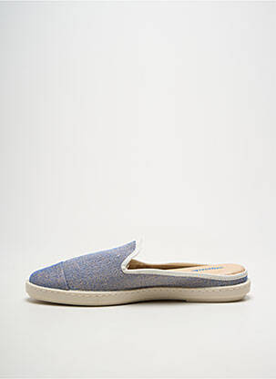 Mules/sabots tissage satiné talon plat jusqu'à 3cm bleu ANGARDE femme