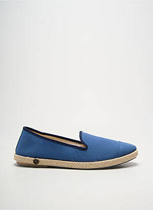 Espadrilles bout rond talon plat jusqu'à 3cm bleu ANGARDE femme