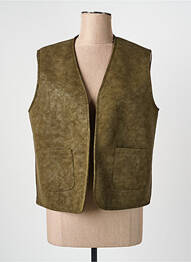Veste casual coupe droite vert MKT STUDIO femme
