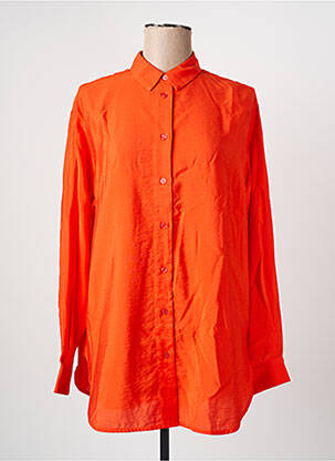 Chemisier coupe fluide manches longues orange SAMSOE & SAMSOE femme