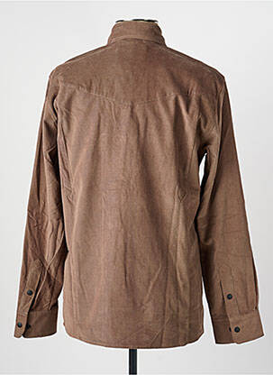 Chemise manches longues poches marron BLOTTER ATELIER homme