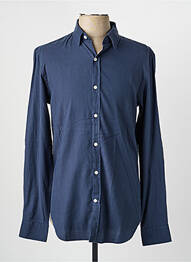 Chemise manches longues poignets boutonnés bleu JAQK homme