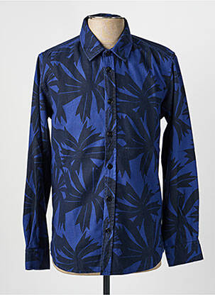 Chemise manches longues imprimé fantaisie bleu BASK IN THE SUN homme