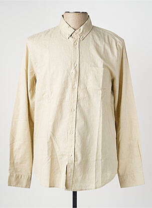 Chemise manches longues poches beige SAMSOE & SAMSOE homme
