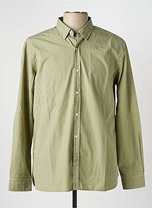 Chemise manches longues poignets boutonnés vert JAQK homme