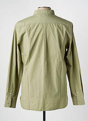 Chemise manches longues poignets boutonnés vert JAQK homme