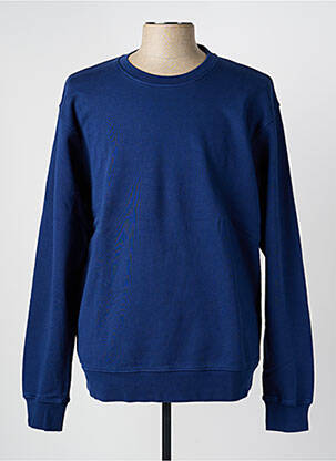 Sweat-shirt stretch manches longues bleu COLORFUL STANDARD homme