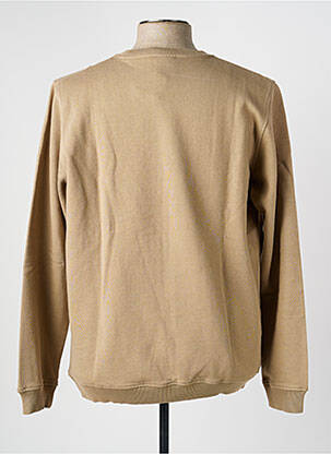 Sweat-shirt stretch manches longues marron BLOTTER ATELIER homme