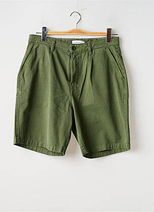 Short tissage popeline taille normale vert BASK IN THE SUN homme