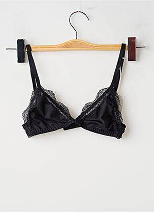 Soutien-gorge effet matière satinée haut soutien-gorge emboitant noir NÉNÉS femme