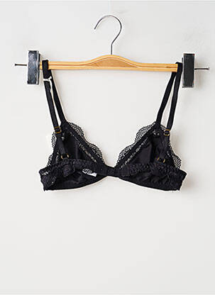 Soutien-gorge effet matière satinée haut soutien-gorge emboitant noir NÉNÉS femme