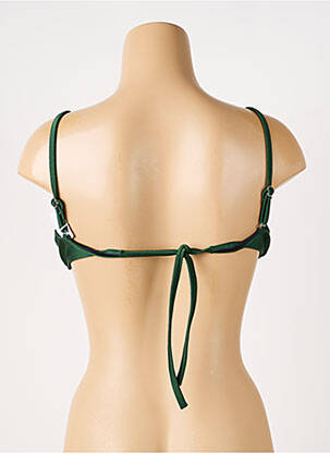 Haut de maillot de bain stretch haut triangles vert SOWE femme