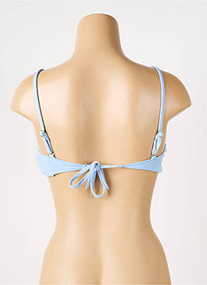 Haut de maillot de bain fermeture liens à nouer haut triangles bleu SOWE femme