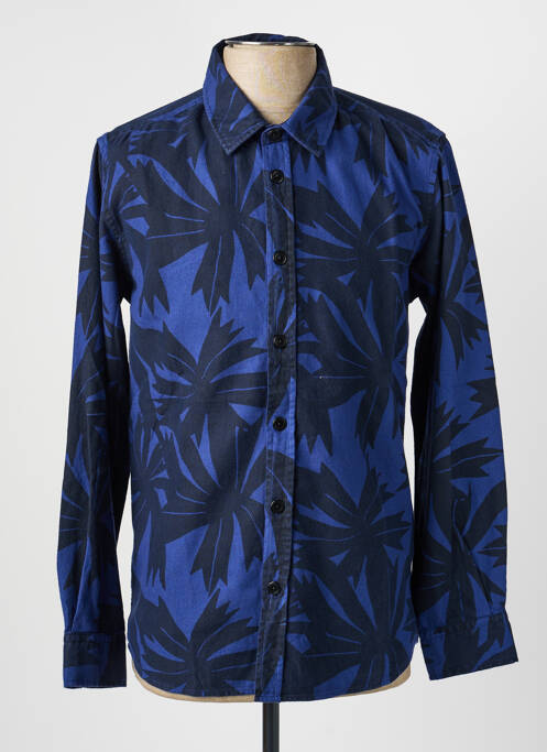 Chemise manches longues imprimé fantaisie bleu BASK IN THE SUN homme