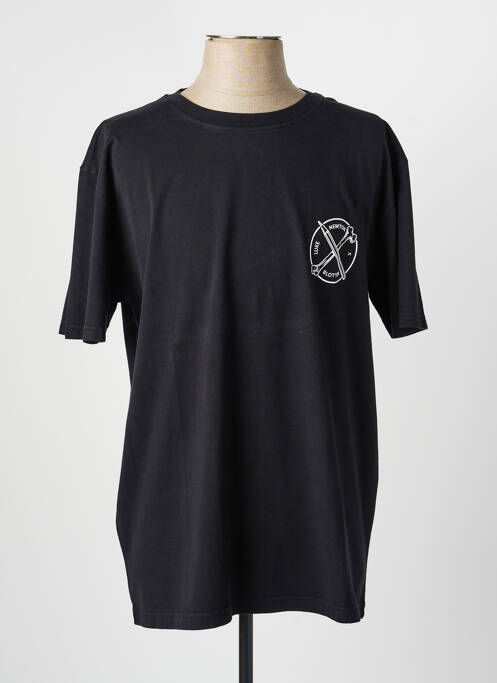T-shirt stretch manches courtes noir BLOTTER ATELIER homme