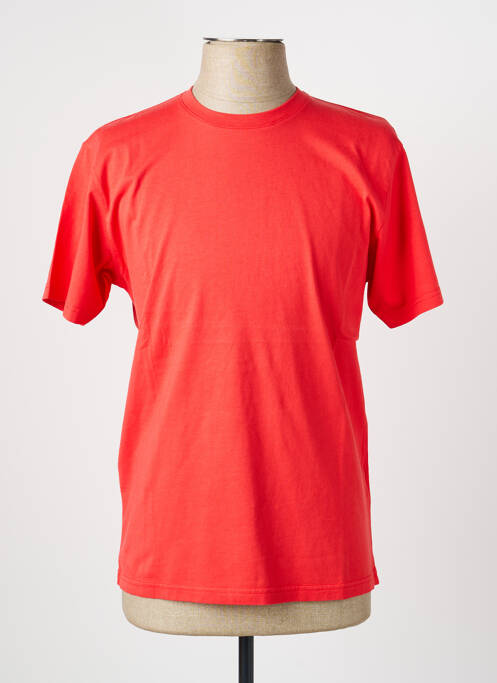 T-shirt coupe cintrée manches courtes rouge COLORFUL STANDARD homme