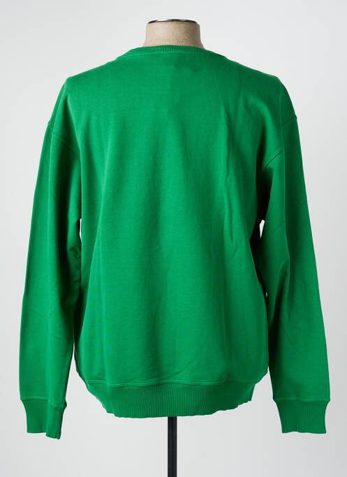 Sweat-shirt stretch manches longues vert BLOTTER ATELIER homme