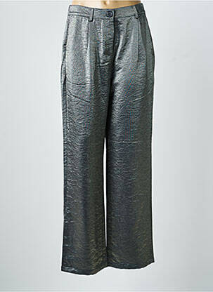 Pantalon large fermeture zippée sous rabat boutonné taille normale gris CIRCLE OF TRUST femme