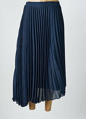 Jupe longue tissage crêpe bleu SAMSOE & SAMSOE femme