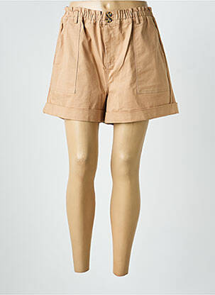 Short fermeture zippée sous rabat boutonné taille normale marron CIRCLE OF TRUST femme