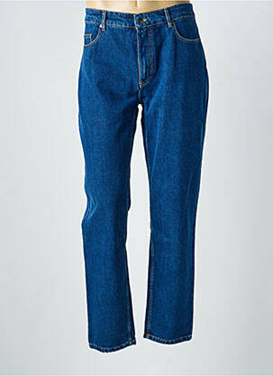 Jeans coupe droite fermeture boutonnée sur le devant taille normale bleu JAQK homme