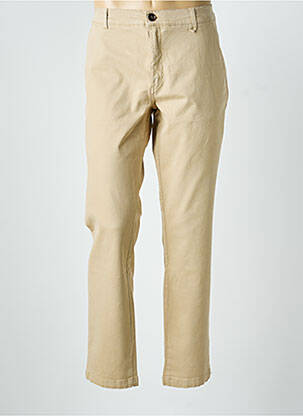 Pantalon chino stretch taille normale beige JAQK homme