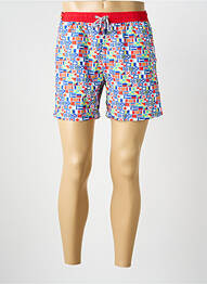 Short de bain imprimé fantaisie rouge MC ALSON homme