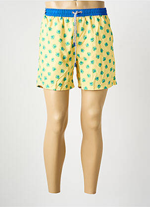 Short de bain imprimé fantaisie jaune MC ALSON homme