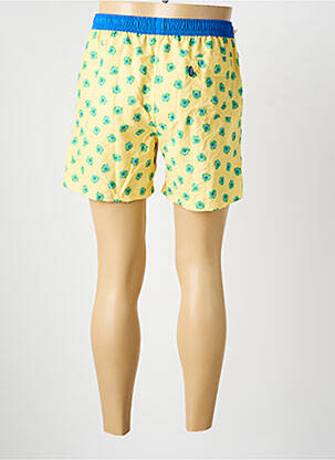 Short de bain imprimé fantaisie jaune MC ALSON homme