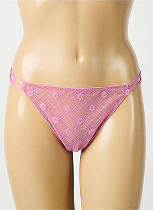 String légère et transparente rose NOO femme