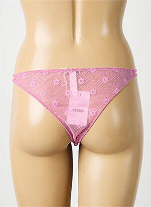 String légère et transparente rose NOO femme
