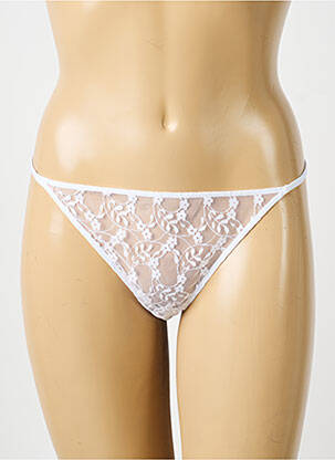 Culotte tissage dentelle blanc NOO femme