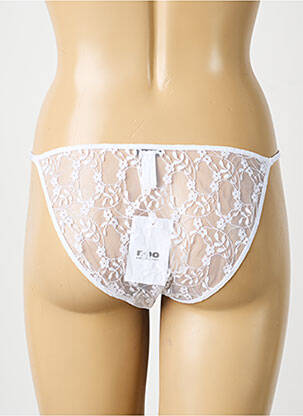 Culotte tissage dentelle blanc NOO femme