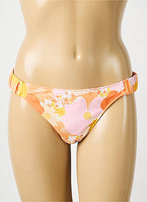 Bas de maillot de bain imprimé fantaisie culotte orange SOWE femme