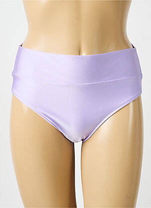 Bas de maillot de bain tissage satiné culotte violet SOWE femme