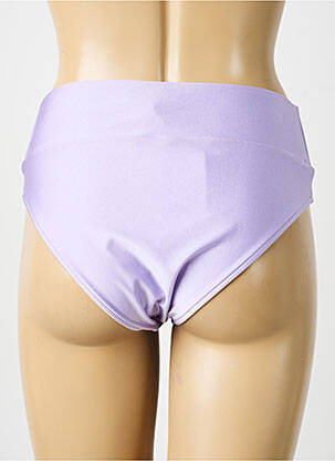 Bas de maillot de bain tissage satiné culotte violet SOWE femme
