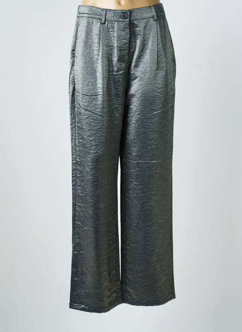 Pantalon large fermeture zippée sous rabat boutonné taille normale gris CIRCLE OF TRUST femme
