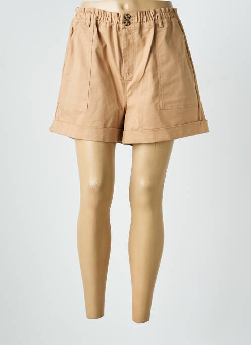 Short fermeture zippée sous rabat boutonné taille normale marron CIRCLE OF TRUST femme