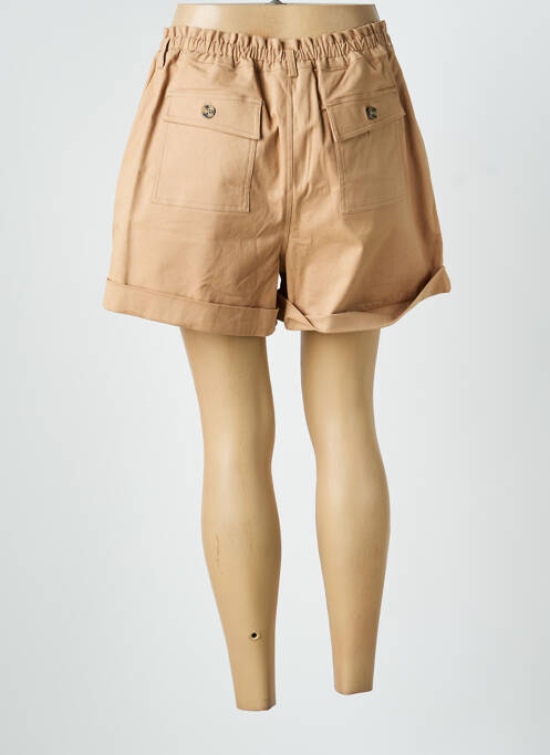 Short fermeture zippée sous rabat boutonné taille normale marron CIRCLE OF TRUST femme