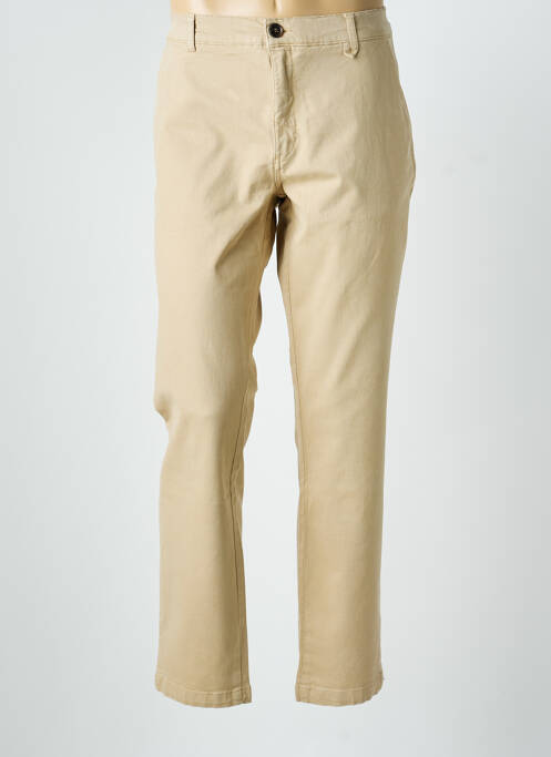 Pantalon chino stretch taille normale beige JAQK homme