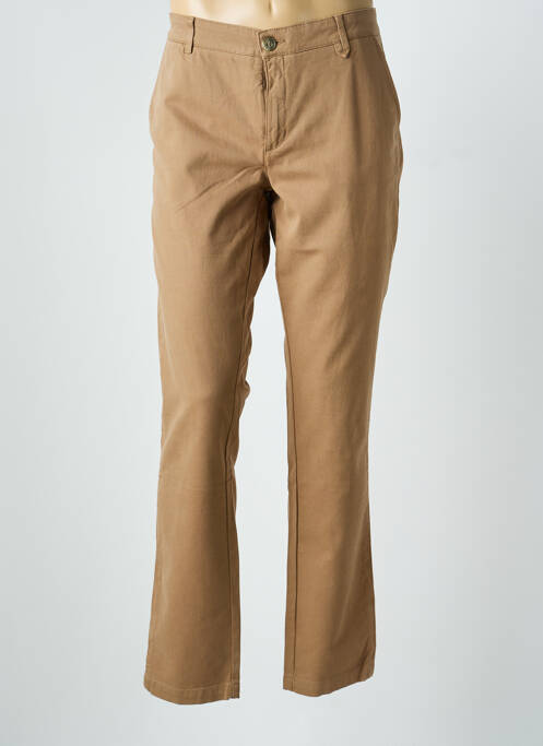 Pantalon chino stretch taille normale marron JAQK homme