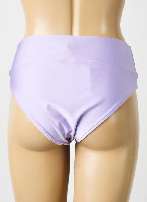 Bas de maillot de bain tissage satiné culotte violet SOWE femme