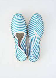Espadrilles bout rond talon plat jusqu'à 3cm bleu PAYOTE femme