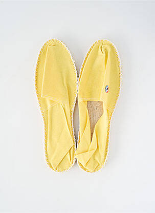 Espadrilles bout rond talon plat jusqu'à 3cm jaune LA PANTOUFLE À PÉPÈRE femme