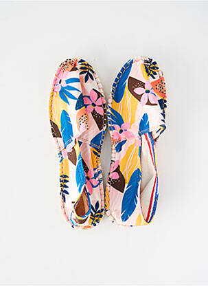 Espadrilles bout rond talon plat jusqu'à 3cm blanc PAYOTE femme