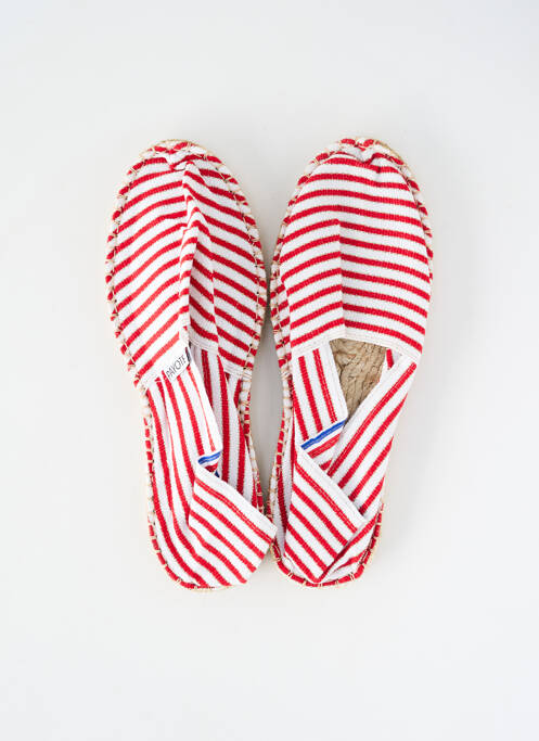 Espadrilles bout rond talon plat jusqu'à 3cm rouge PAYOTE femme
