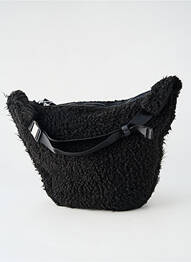 Sac fermeture zippée forme rectangulaire noir RAINS femme