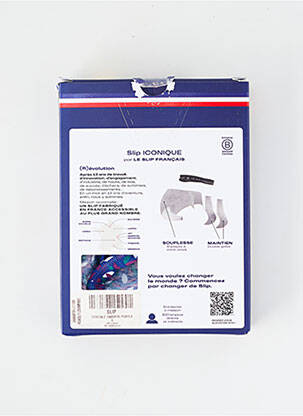 Slip imprimé fantaisie bleu LE SLIP FRANCAIS homme