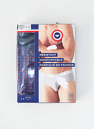 Slip imprimé fantaisie bleu LE SLIP FRANCAIS homme