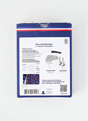 Slip imprimé fantaisie bleu LE SLIP FRANCAIS homme